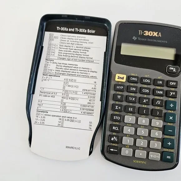 Texas Instruments TI-30Xa Battery Operated Scientific SAT ACT AP Exam Calculator - Picture 3 of 7